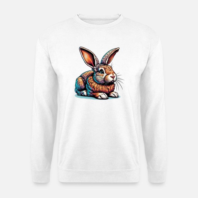 Kaninchen - Unisex Pullover - Weiß