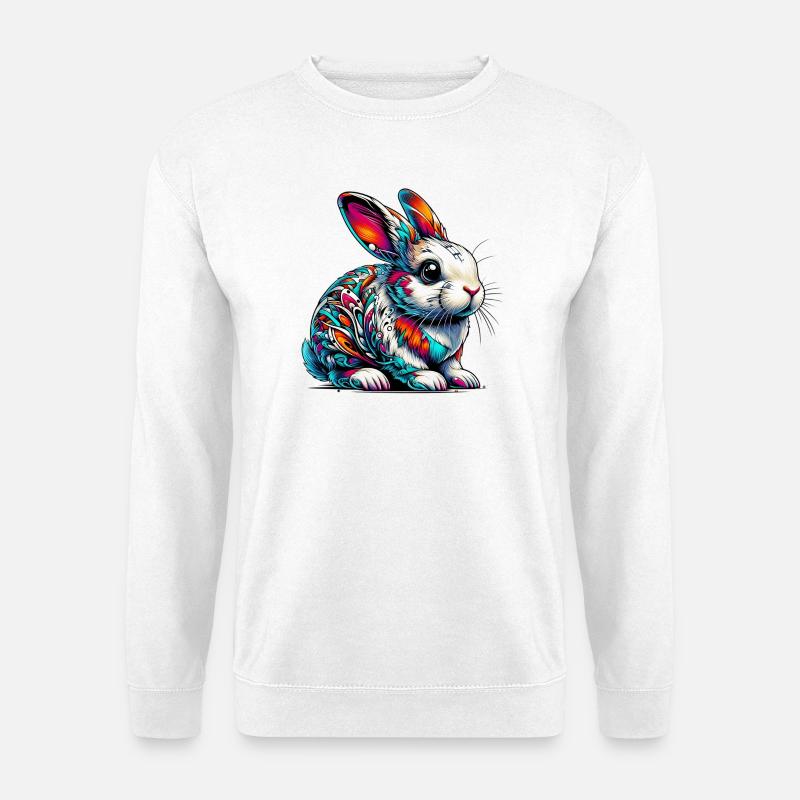 Kaninchen - Unisex Pullover - Weiß