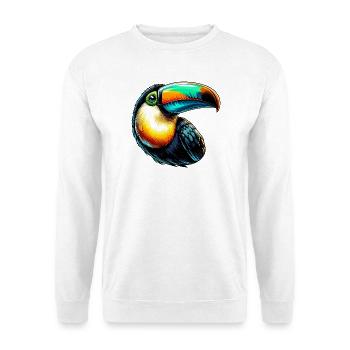 Toucan - Sweat-shirt Unisexe - blanc - Devant
