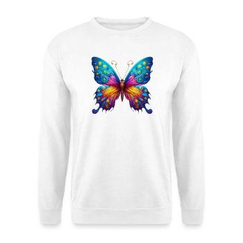 Van Gogh Schmetterling - Unisex Pullover - Weiß - Vorne