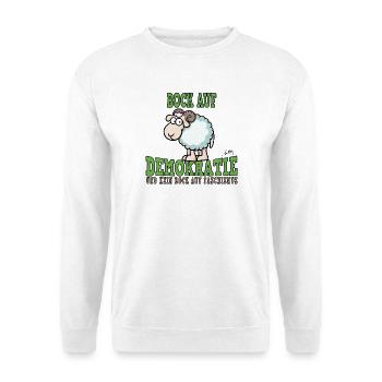 Desire for democracy - Unisex Sweatshirt - white - Front