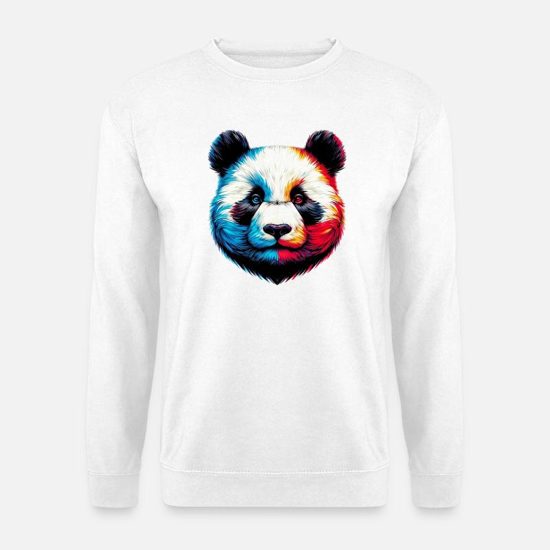 Panda - Unisex Pullover - Weiß