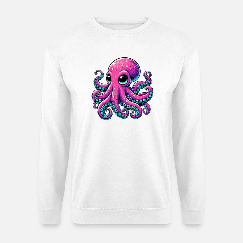 Krake - Unisex Pullover - Weiß