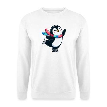 Winter Waltz Penguin: The Icy Dancer - Unisex Sweatshirt - white - Front