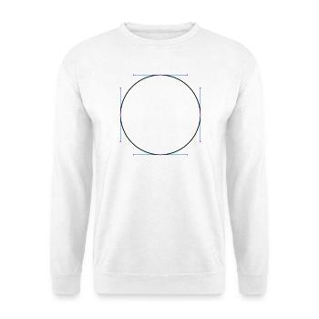Circle vector - Unisex Sweatshirt - white - Front
