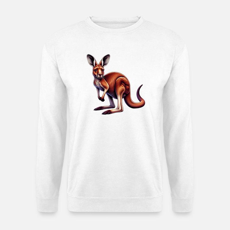Känguru - Unisex Pullover - Weiß