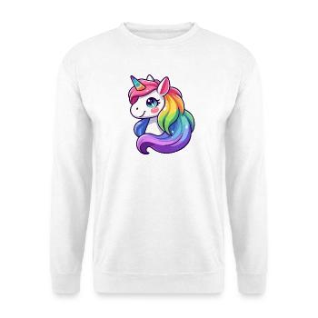 Radiant Rainbow Unicorn: The Mythical Mare - Unisex Sweatshirt - white - Front