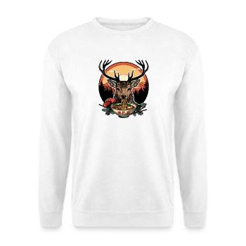 Deer Ramen Japan Deer Deer Deer Retro Vintage - Unisex Sweatshirt - white - Front