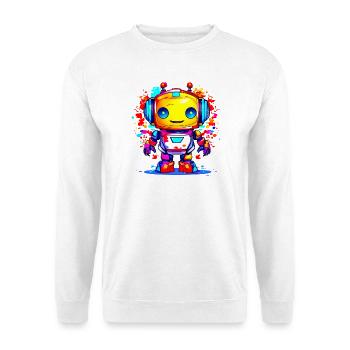 A Cute Robot - Unisex Sweatshirt - white - Front