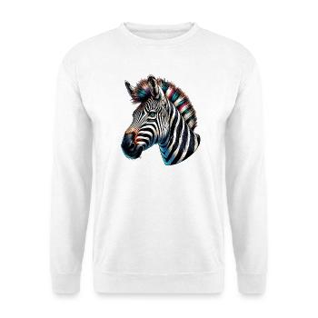 Zebra - Unisex Pullover - Weiß - Vorne