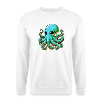 Pieuvre - Sweat-shirt Unisexe - blanc - Devant