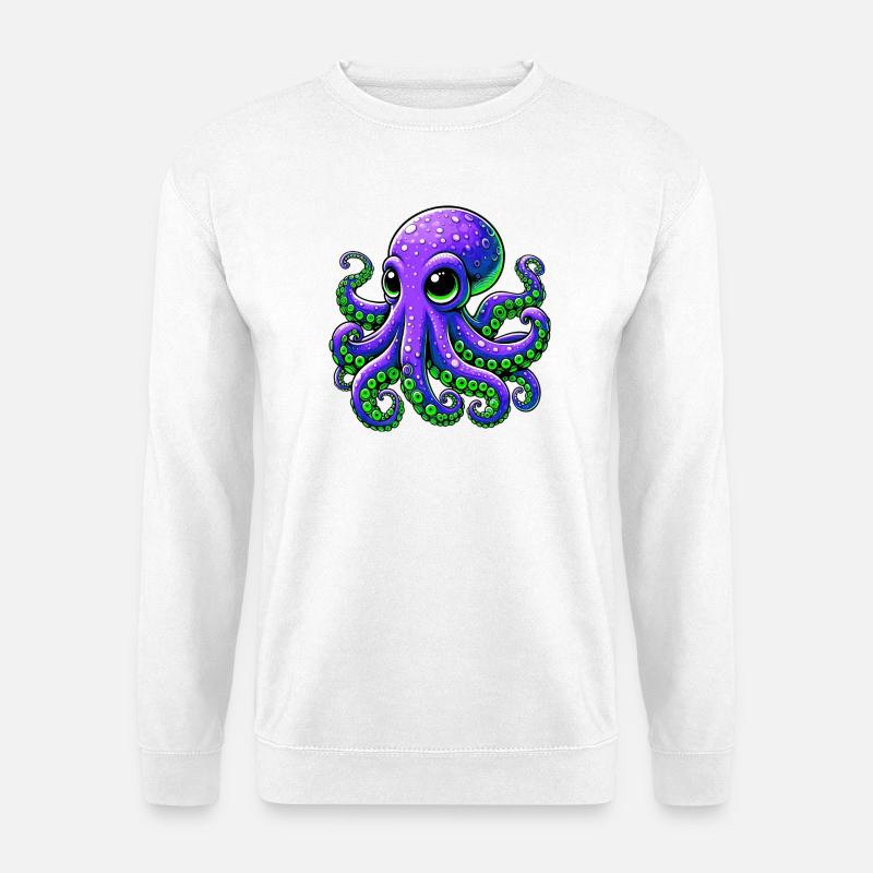 Krake - Unisex Pullover - Weiß