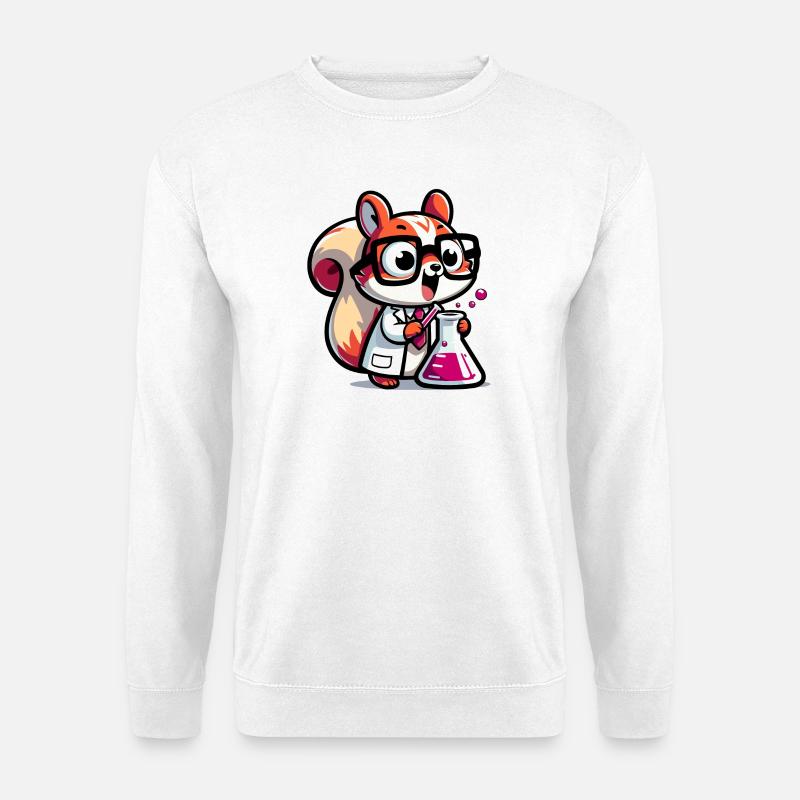 Chemiker Coon: Das Laborgenie - Unisex Pullover - Weiß