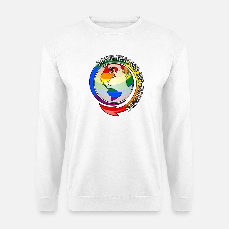 Love knows no bounds - Unisex Pullover - Weiß