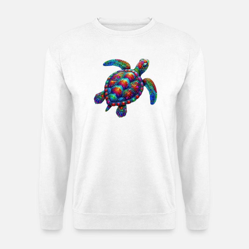 Schildkröte - Unisex Pullover - Weiß