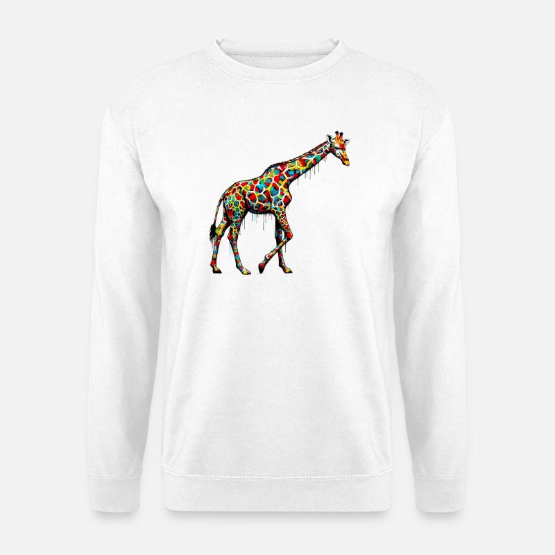 Giraffe - Unisex Pullover - Weiß