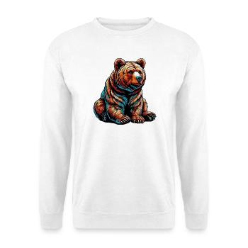 Ours - Sweat-shirt Unisexe - blanc - Devant