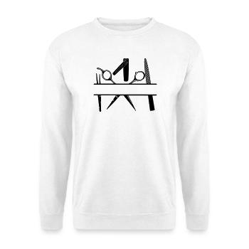 Bannière de texte des attributs de pédicure - Sweat-shirt Unisexe - blanc - Devant