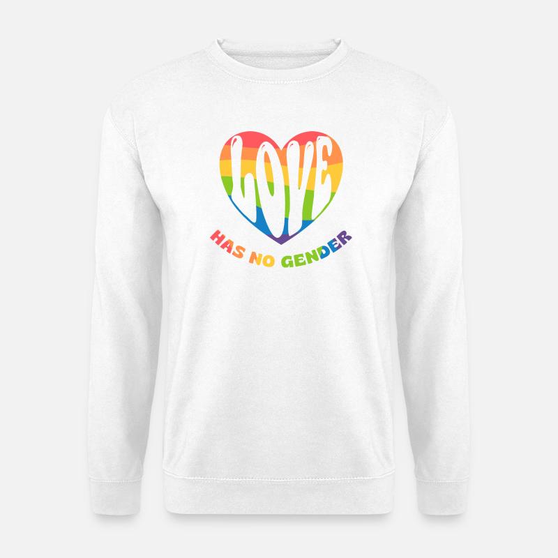 Love has no gender - Unisex Pullover - Weiß