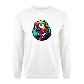 Parrot Professioneller Chat-Support - Unisex Pullover - Weiß - Vorne