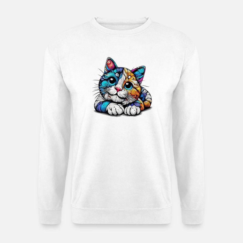 Cat - Unisex Sweatshirt - white