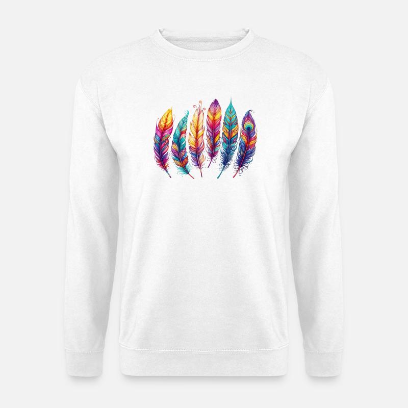 Feder Federstift Kugelschreiber - Unisex Pullover - Weiß