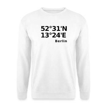Berlin - Unisex Pullover - Weiß - Vorne