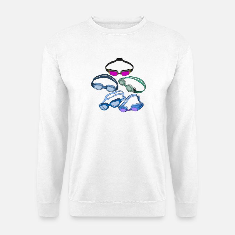 Coole Schwimmbrillen - Unisex Pullover - Weiß