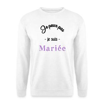 EVJF. MARIEE. TEAM. TEAM MARIEE. FUTURE MARIEE - Sweat-shirt Unisexe - blanc - Devant