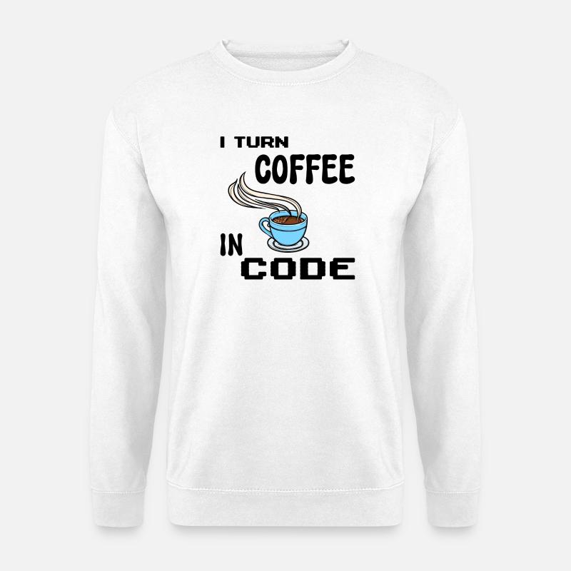 Programmeur de code Scripting Statement Développeur - Sweat-shirt Unisexe - blanc