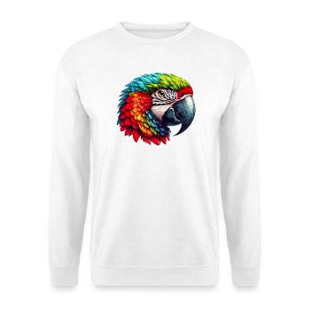 Papagei - Unisex Pullover - Weiß - Vorne