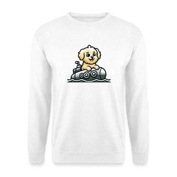 Adventure Pup: The Nautical Explorer - Unisex Sweatshirt - white - Front