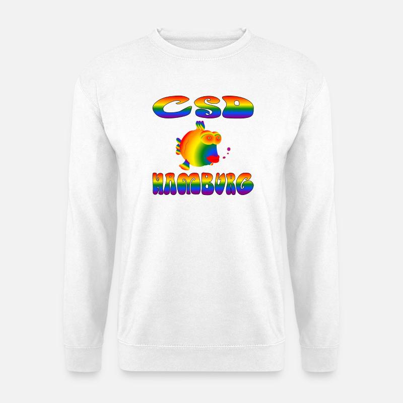 CSD Hamburg Christopher Street Day - Unisex Pullover - Weiß
