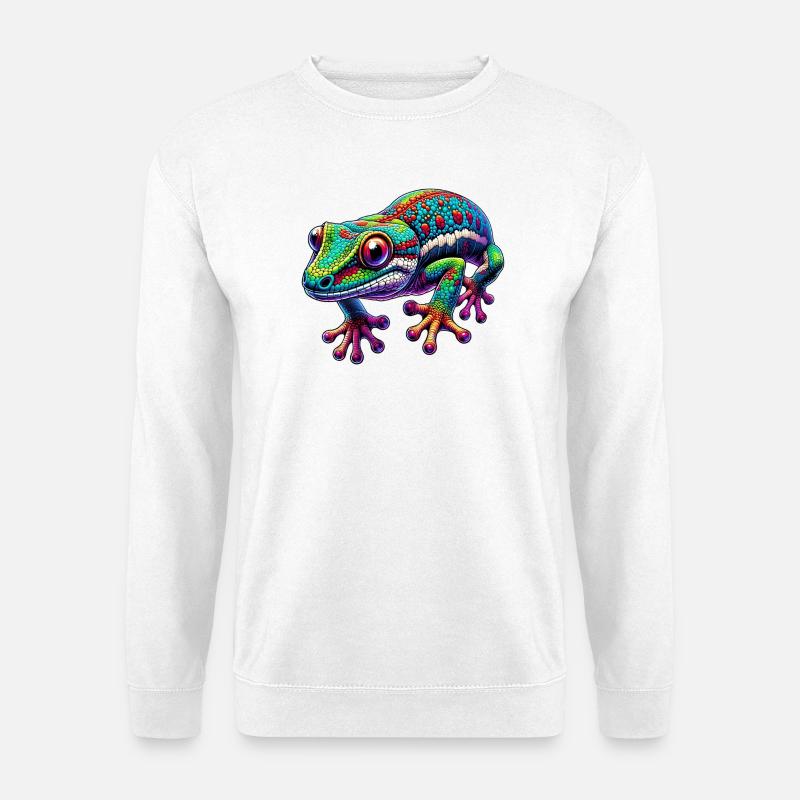 Gecko - Unisex Pullover - Weiß
