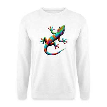 Gecko - Unisex Pullover - Weiß - Vorne