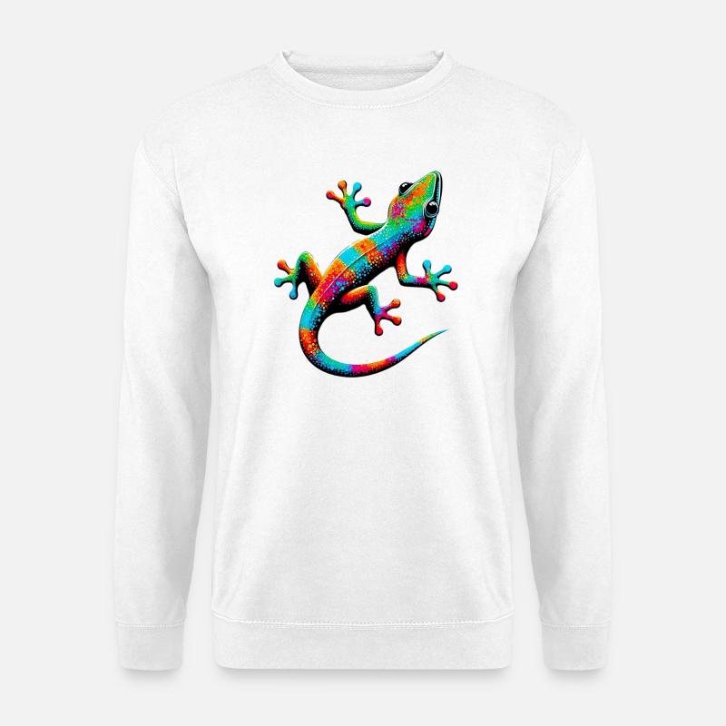 Gecko - Unisex Pullover - Weiß