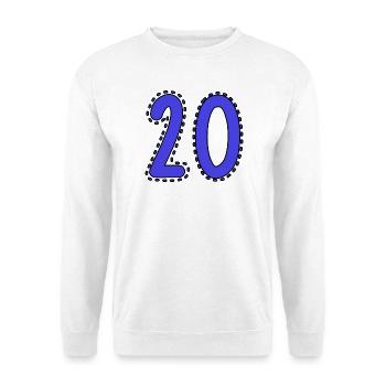 20. 20 YEARS. 20th ANNIVERSARY. 20 YEARS ANNIVERSARY. - Unisex Sweatshirt - white - Front