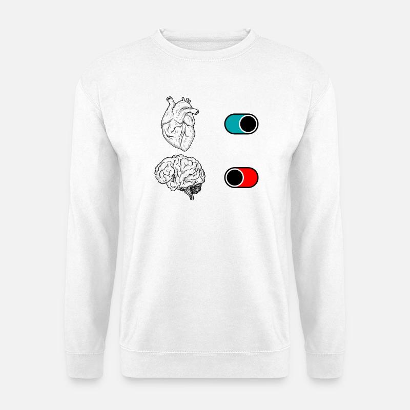 Nachtnachtliches Halbmond-Duo - Unisex Pullover - Weiß