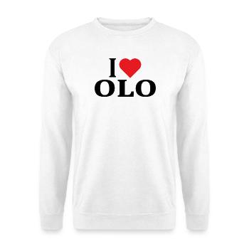 T-Shirt I love Olo T-Shirt Geschenkidee - Unisex Pullover - Weiß - Vorne