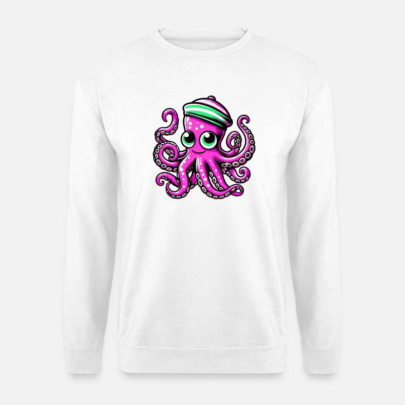 Krake - Unisex Pullover - Weiß