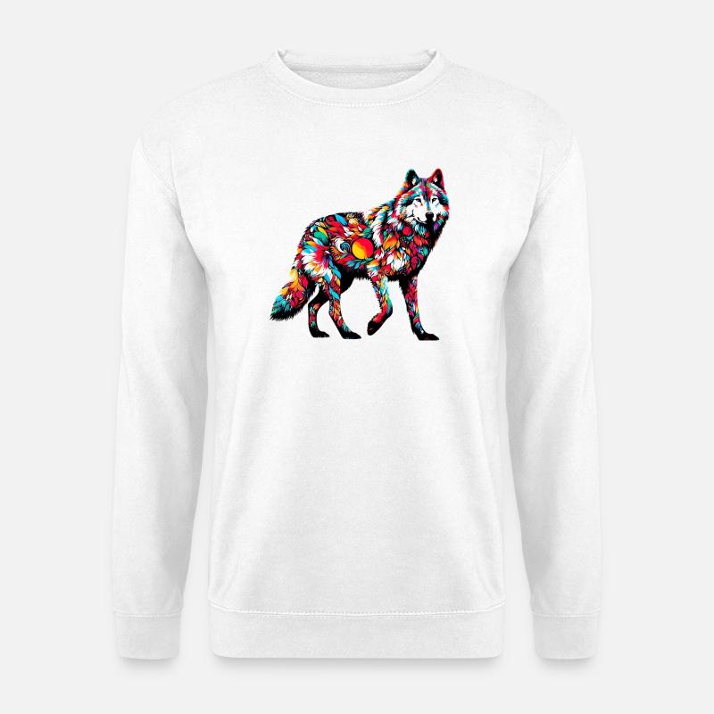 Wolf - Unisex Sweatshirt - white