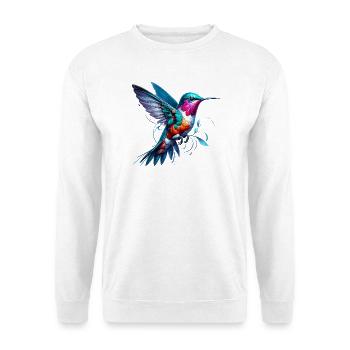 Kolibri - Unisex Pullover - Weiß - Vorne