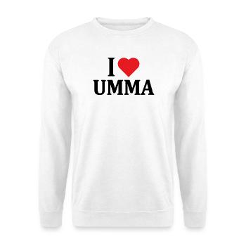 tshirt J’aime l’idée cadeau de t-shirt Umma- - Sweat-shirt Unisexe - blanc - Devant