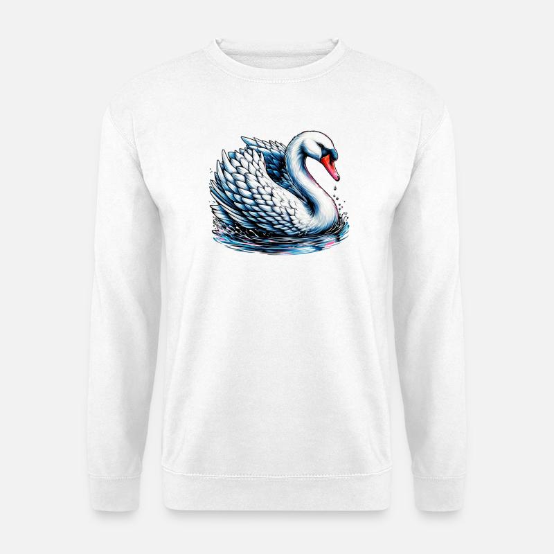 Schwan - Unisex Pullover - Weiß