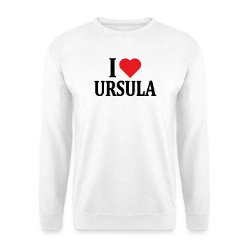t-shirt I love Ursula t-shirt gift idea - Unisex Sweatshirt - white - Front