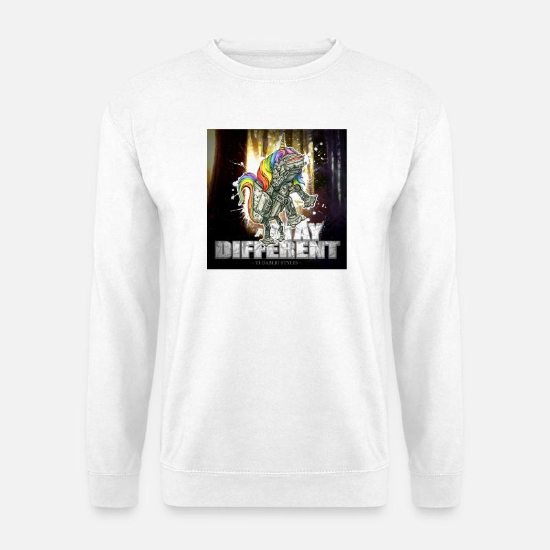 imperial unicorn - stay different - Unisex Pullover - Weiß