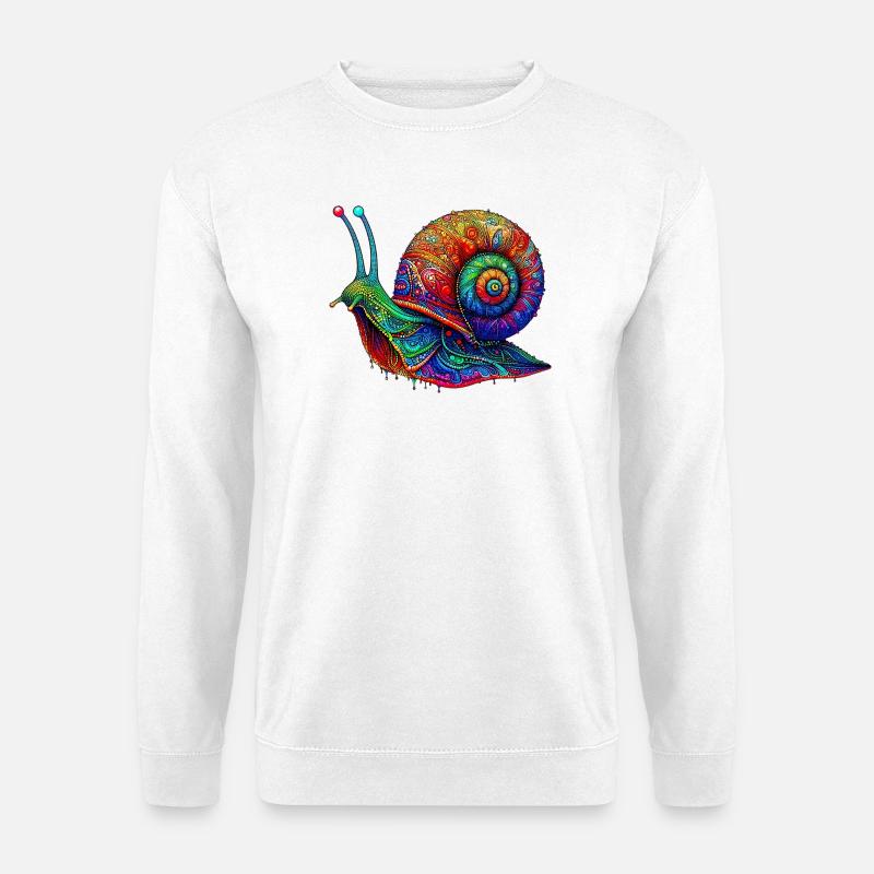 Schnecke - Unisex Pullover - Weiß