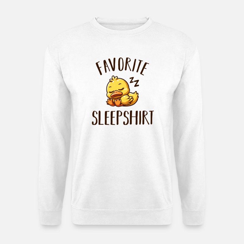 Sleeping duck - Unisex Sweatshirt - white