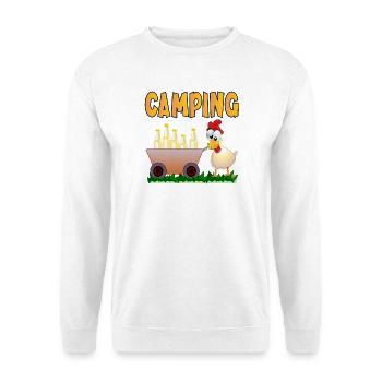 BOISSONS DE CAMPING - Sweat-shirt Unisexe - blanc - Devant