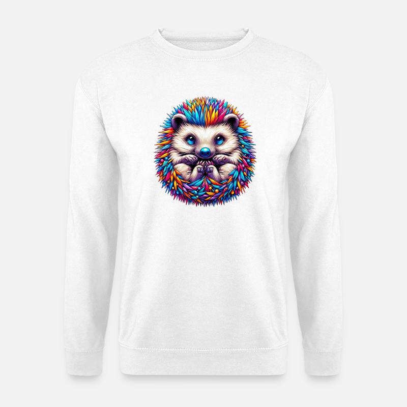 Hérisson - Sweat-shirt Unisexe - blanc